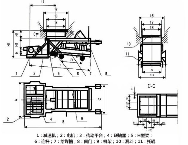 K型往復式給煤機(給料機)產(chǎn)品外形圖 K型往復式給煤機(給料機)產(chǎn)品外形圖